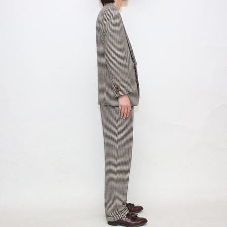 Hound's Tooth Pattern 2Pcs Set Up MADE IN ENGLAND