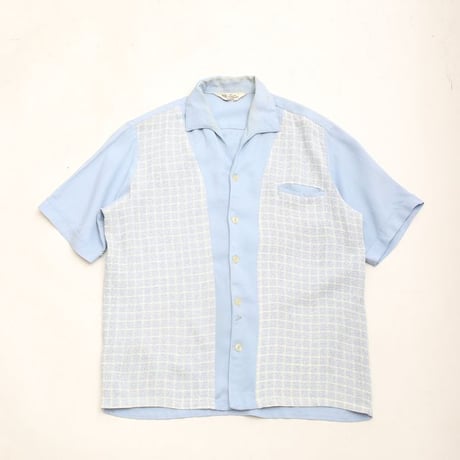50's Rayon Italian collar Shirt