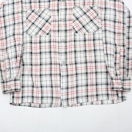 50s Open Collar Gabardine Shirt