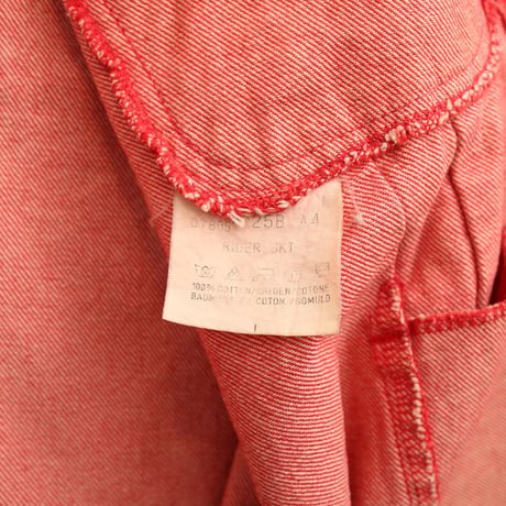 80's Lee Denim Jacket Fade Red