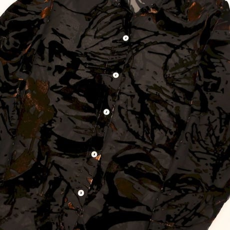 Velour × See-through  L/S Shirt