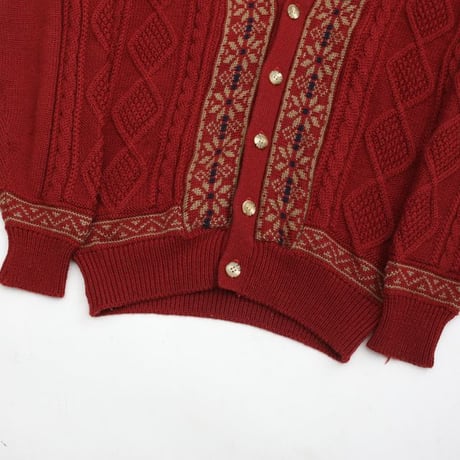 Cable Design Knit Cardigan