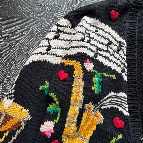 Belle Pointe Ramie×Cotton Hand Knit Cardigan