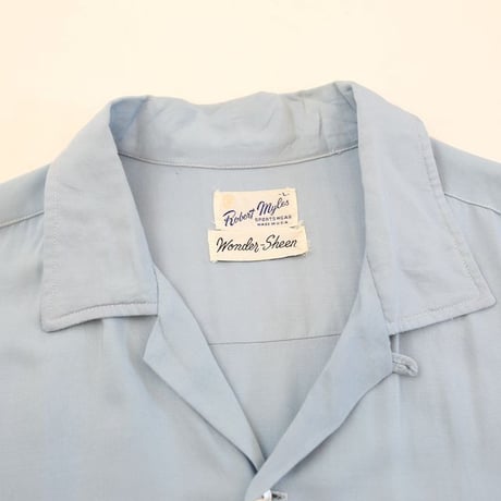 60's Robert Myles Open Collar Rayon S/S Shirt