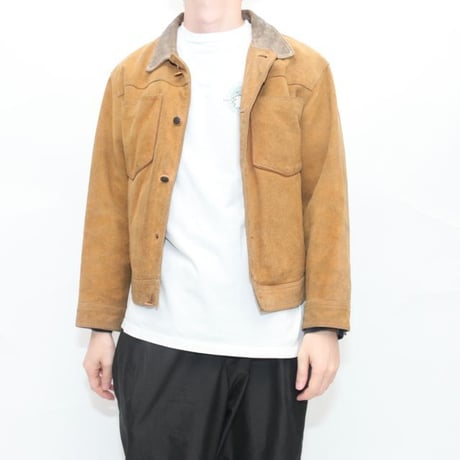 Suede Leather Trucker Jacket