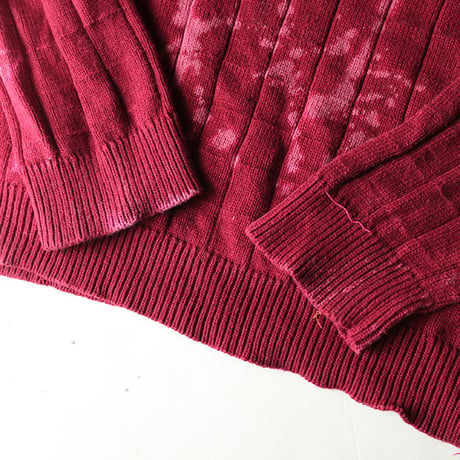 Hard Bleach Wash Cotton Sweater