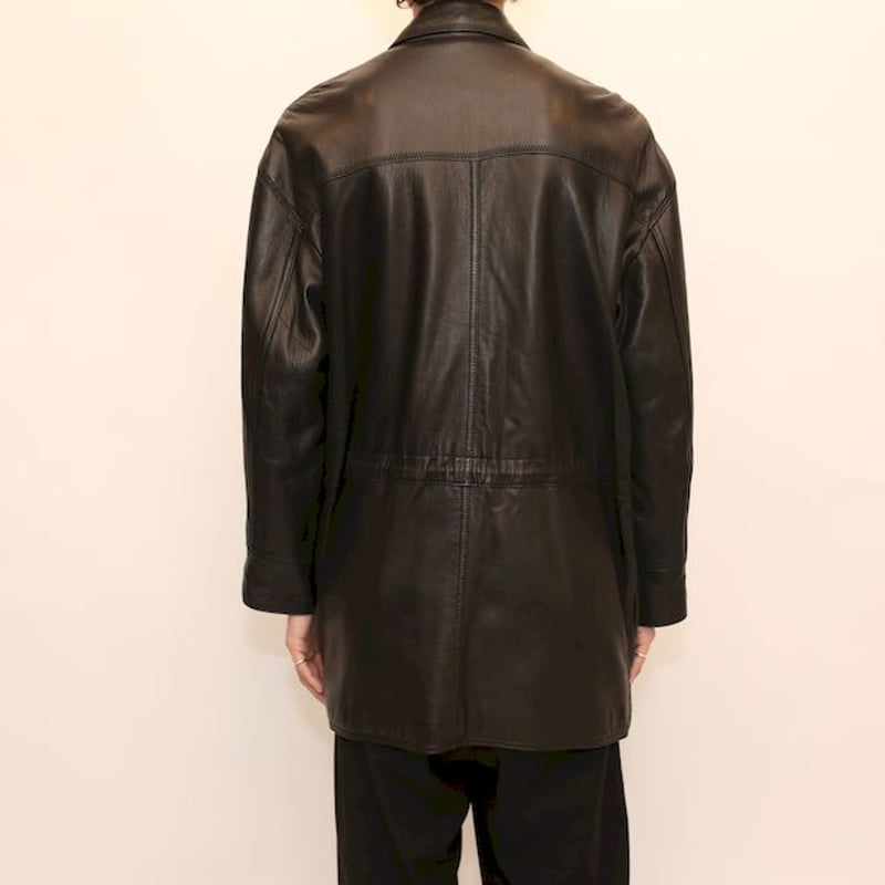 Next Stage Casual Black Leather Coat | Strato Next Stage Casual Black Leather Coat | Strato