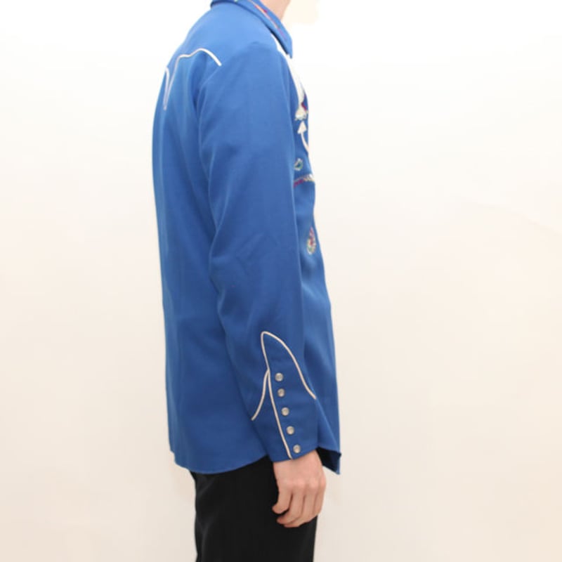 お値下げ頂いた方専用ヴィンテージUSA製HBARC California VTG 60's 70'S H BAR C CALIFORNIA Ranchwear Western Shirt
