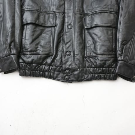 Black Lamb Leather Jacket MADE IN ITALY