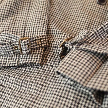  Houndstooth Check Coat