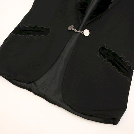 Black Embroidery Tyrolean Jacket