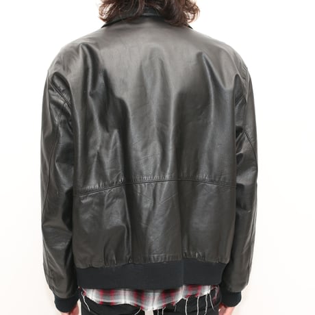 Vintage Single Leather Jacket Black