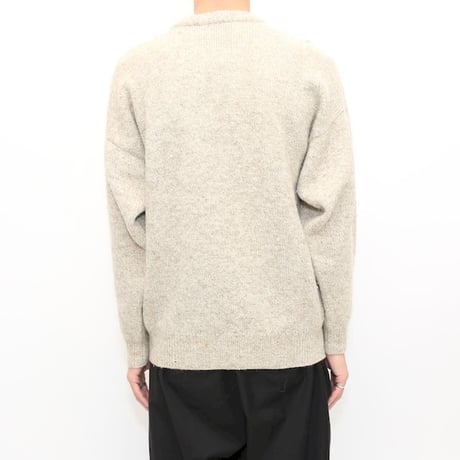 Argyle Pattern Shetland Wool Knit Sweater