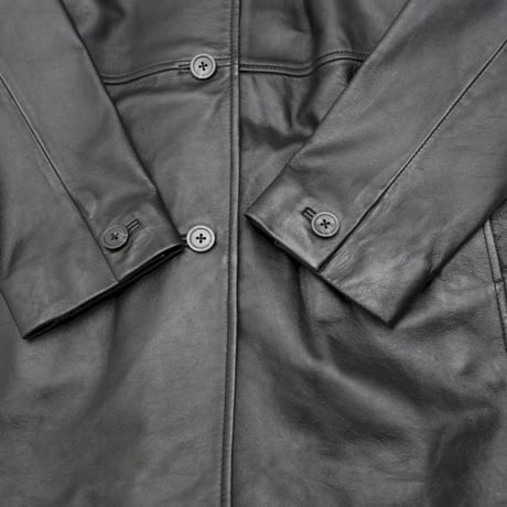 ALFANI Black Leather Coat