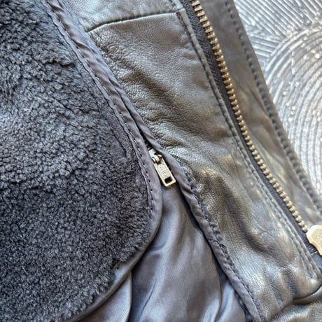 Black Lambskin Flight Jacket
