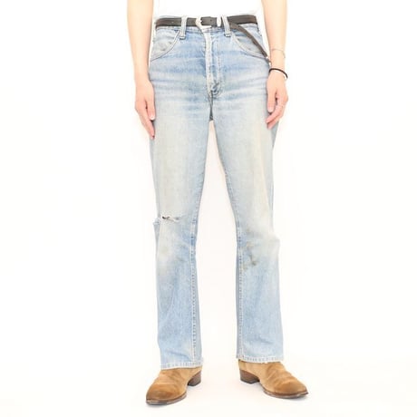 70's Levi's 646  Damaged Flare Denim Pants