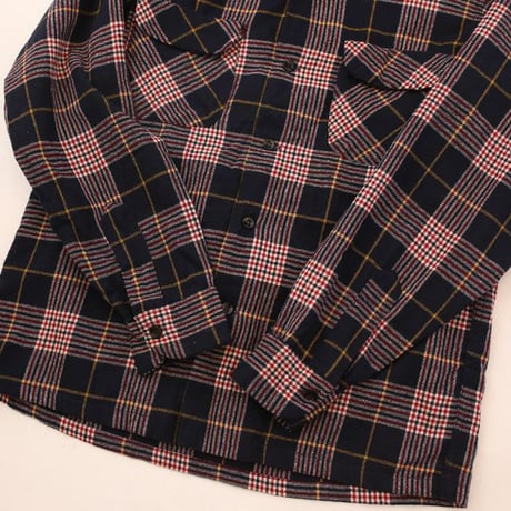 70's Pendleton Open Collar Wool Checked L/S Shirt