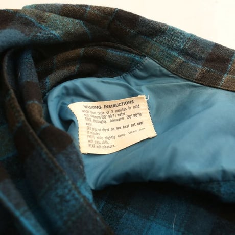 60s Pendleton Wool Plaid Loop Shirt