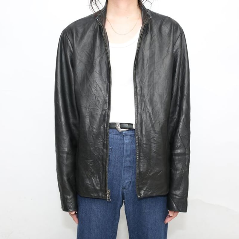 Eddie Bauer Black Lamb Leather Jacket | Strato