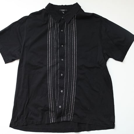 ストライプシャツ Black S/S Shirt