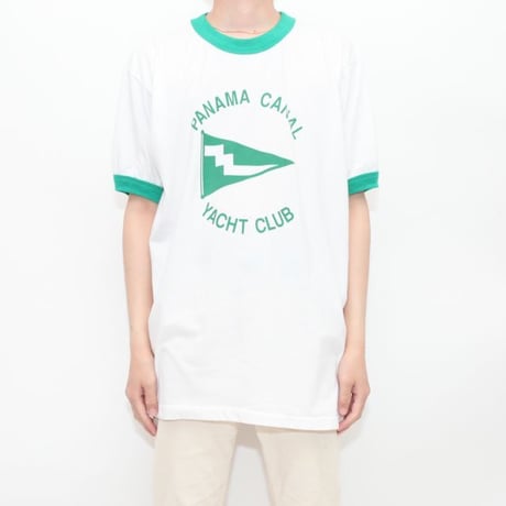 Vintage Ringer T-Shirt "Panama Canal Yacht Club"
