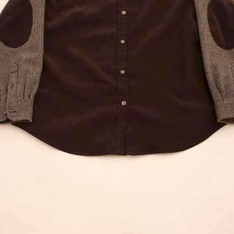 Talbots Wool × Fake Suede Shirt