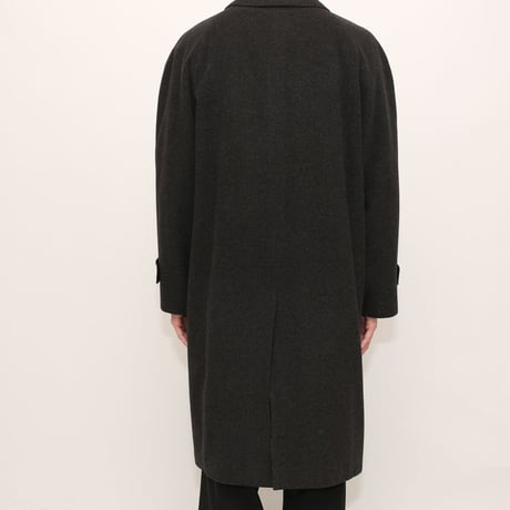 100% Cashmere Balmacaan Coat MADE IN ITALY