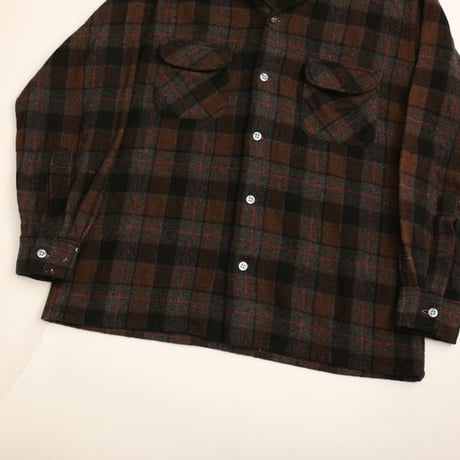60s Towncraft Wool Plaid Loop Shirt