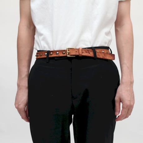 Studs Leather Belt