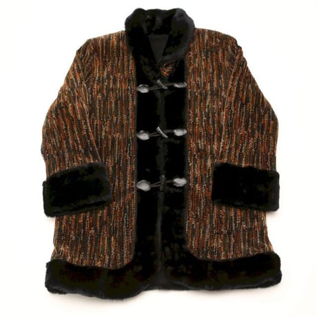 Rayon Ethnic Pattern  Boa Coat