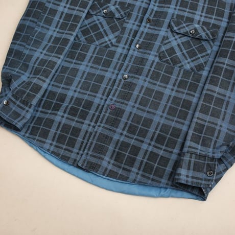 70s Sears Quilting Flannel Plaid Shirt