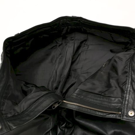 Black Leather Flared Pants