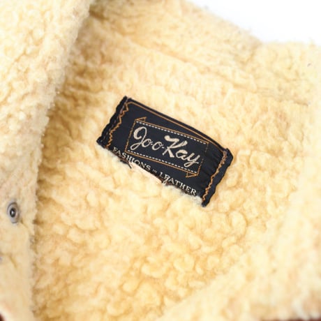 Vintage  Suede Boa Jacket