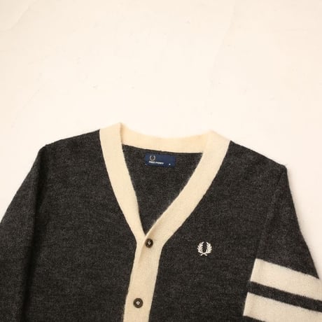 Fred Perry Mohair Blend Knit Cardigan