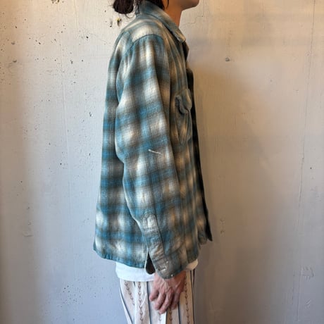 60s Pendleton Ombre Plaid Loop Shirt