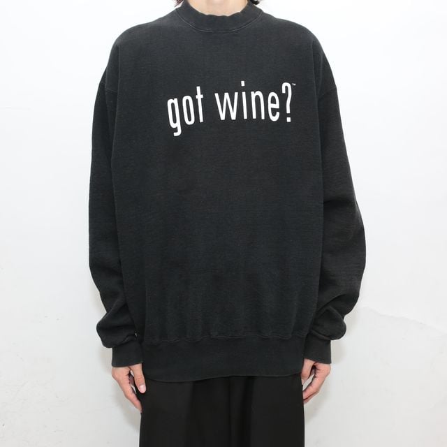 got wine ? milk スウェット Tシャツ ビンテージ XL b211b6fd390be9ec83f00fd26015ec