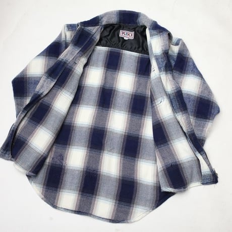 Ombre Plaid Flannel Zip Shirt