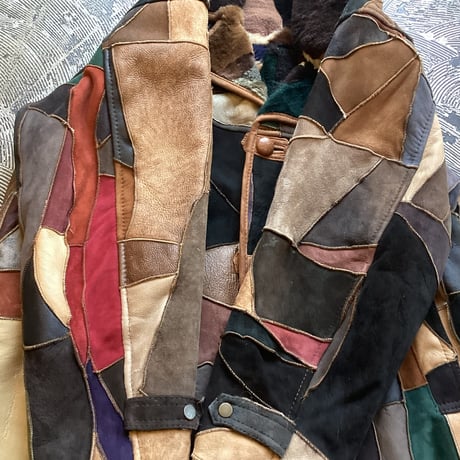 Patchwork Mouton Jacket
