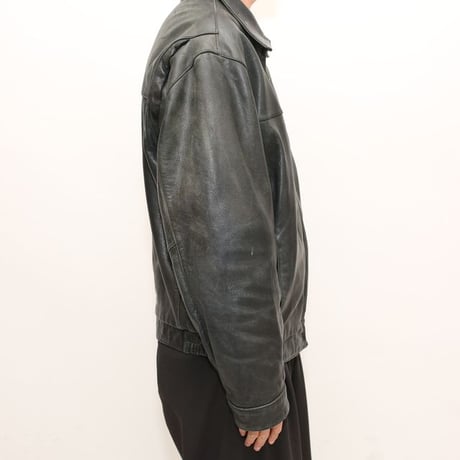 90s Andrew Marc × Wilsons Black Leather Sport Jacket