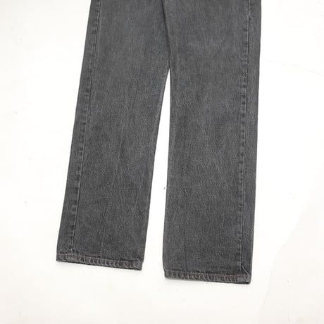80s Levi's 501 "Yarn-dyed" Black Denim Pants