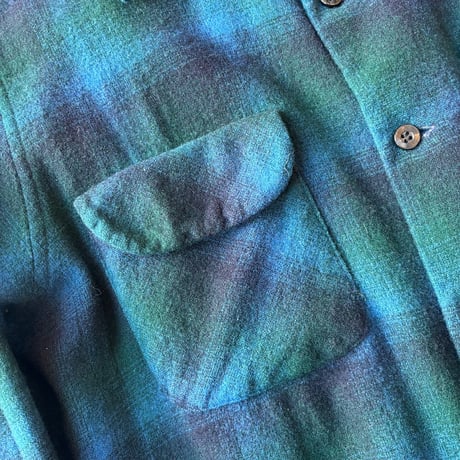 70s Pendleton Ombre Plaid Loop Shirt