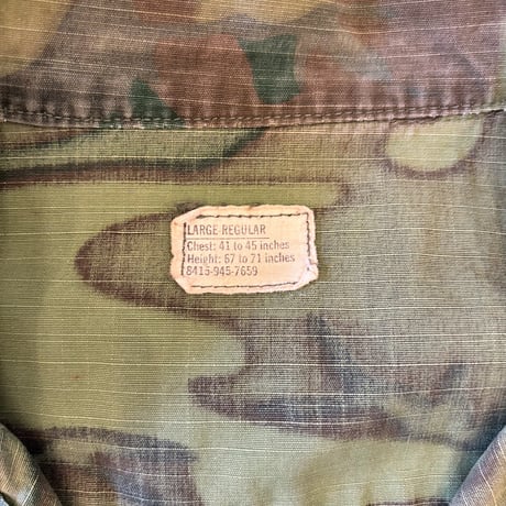 60s US.ARMY ERDL Leaf Patterned Jungle Fatigue Jacket