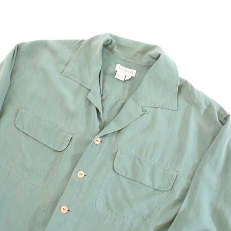 Open Collar Silk L/S Shirt