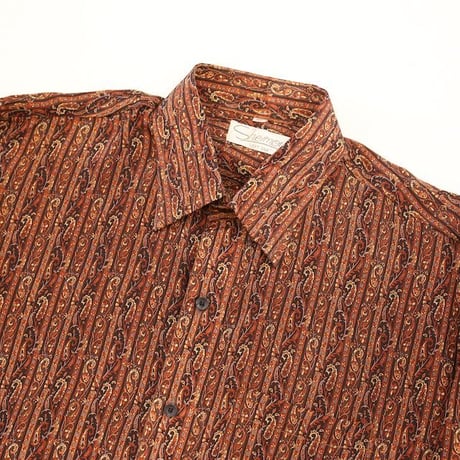Paisley Pattern Silk L/S Shirt