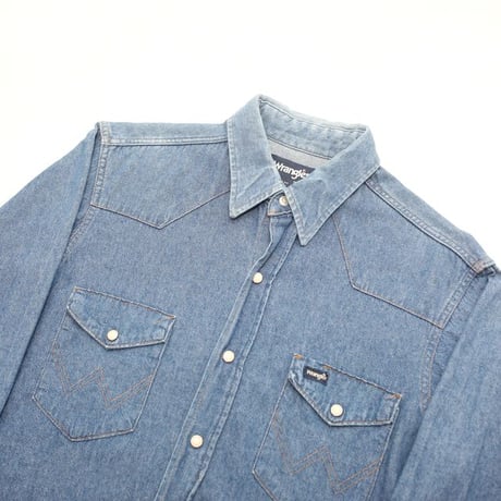 80s Wrangler Denim Western Shirt