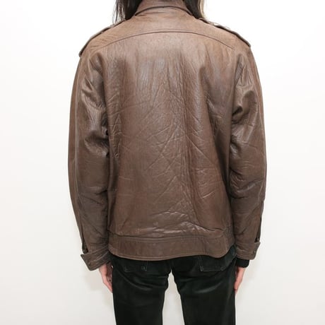 Vintage Brown Leather Jacket