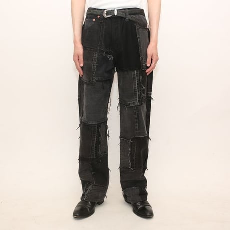 Levi's Patchwork Remake Black Denim Pants