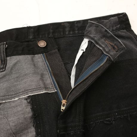 Levi's Patchwork Remake Black Denim Pants