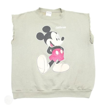 Vintage Mickey Mouse Cutoff Sweat Shirt
