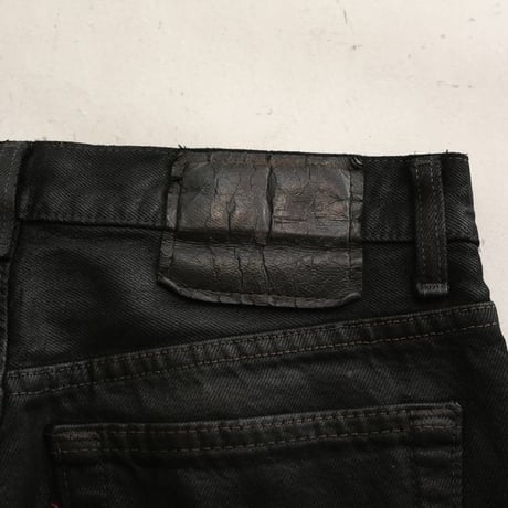 90s Levi's 501 Denim Pants "Black Coated & Damage"